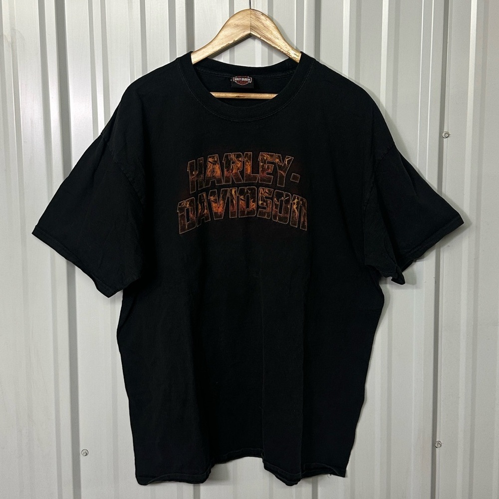Vintage Harley Davidson Short Sleeve Crew Neck Graphic Tee Men 2 XLarge Biker